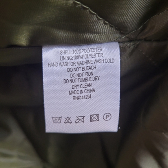 HanTon Bomber Jacket Mens Large Olive Military Green - Picture 7 of 12